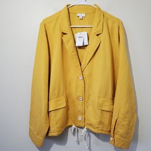 J. Jill Daisy Linen Blend Jacket Blazer